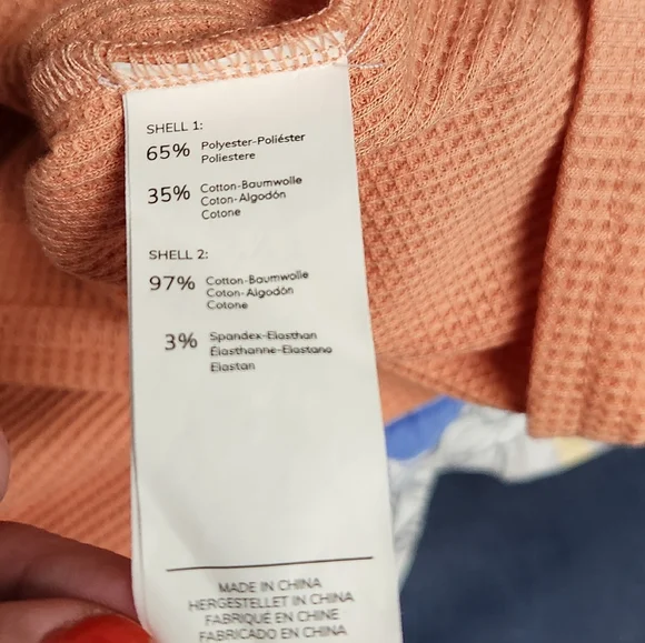 Cupshe Orange Creamsicle Tie-Front Cropped Sweatshirt - Picture 6 of 10